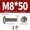 Tornillos de Titanio Puro Estándar Nacional Ta2 Pernos Cruzados de Cabeza Plana de Aleación de Titanio Tornillos de Cabeza Redonda Clavos de Máquina M2M2.5M3M4M5Mm