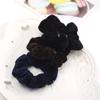M351 acessórios para cabelo cocar de flanela bobina de cabelo presilha de cabelo pano de cabelo anel elástico corda de couro atacado