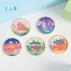 Venta al por mayor de Insignias Conmemorativas de Ciudades Chinas, Beijing, Suzhou, Nanjing, Shanghái Regalos Culturales y Creativos de Viaje, Monedas Conmemorativas, Hecho a Medida