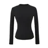 Camiseta Sexy Slim de Manga Longa Outono e Inverno 2025 Nova Gola Redonda Afina a Cintura Camisa Base de Cashmere Top