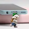 Tapón de Polvo para Teléfono de Acrílico con Dibujo de Gatito Caricatura Lindo 2D Transfronterizo Adecuado para Teléfonos Tipo-C y Apple