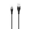 Cable de Datos Tipo C Trenzado Extensión de Carga Súper Rápida 6A 2m Adecuado para Teléfonos Huawei Honor Vivo Android Apple