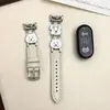 Aplicable a la correa Xiaomi Band 10 9/8nfc parche de cachorro lindo cuero patchwork pulsera 3/4/5/6/7 para niñas Verano 2026