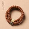 Seleccionado Original Bodhi Pequeño Rey Kong Bodhi Anillo Corredor Madera de Sándalo Tallado a Mano Bergamota 108 Literario Juego Cuenta de Buda Pulsera de Mano