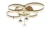 Luminária de teto para sala de estar de estilo italiano, luxo leve, de alta qualidade, 6 novas, luz principal simples e elegante, luminárias Zhongshan, adequada para toda a casa, feita de ferro e outros materiais