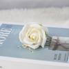 Rosa de San Valentín Flor de Jabón de Tres Capas Cabeza de Flor Jabón Flor Rosa Inmortal con Base Torso Ramo DIY Casero