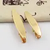 Pinza de pato ovalada lisa estilo coreano pinza para el pelo pinza de tiburón para el pelo pinza floral lateral para flequillo accesorios para el cabello hechos a mano