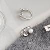 Anillo Irregular con Forma de Frijol para Mujer, Anillo Abierto de Perla de Lujo de Alta Gama Estilo Nuevo, Anillo de Dedo Índice de Moda con Ambiente de Celebridad de Internet
