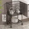 Cesta de Ropa Sucia, Cesto para Ropa Sucia, Carrito Móvil para Baño, Estante de Almacenamiento para Cambiarse de Ropa Junto al Lavabo, Cesta de Lavandería