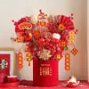 Flores de Nochevieja, Decoraciones de Ramo de Año Nuevo, Cubo de Bendiciones del Festival de Primavera, Decoraciones de Ambiente de Año Nuevo, Frutas de la Fortuna, Inauguración de Casa, Boda