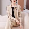 Chaqueta de Marca de Gama Alta para Mujeres de Mediana Edad Primavera y Otoño 2026 Nuevo Traje Deportivo Holgado Casual Conjunto de Tres Piezas Moderno