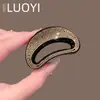 Pinza de Medio Agarre de Tamaño Mediano para Coleta Alta de Gama Alta en la Parte Posterior de la Cabeza con Pinza Incrustada de Diamantes para Mujeres 2025 Nuevo Pinza para Coleta Pasador Adorno para el Cabello
