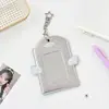 Portatarjetas de Cuero con Lunares de Ángel para Fans, Portatarjetas Pequeño de 3 Pulgadas, Colgante de Bolso Portatarjetas de PU con Alas de Polaroid