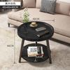 Mesa de Centro Nórdica Pequeña, Mesa Auxiliar para Sofá, Mesa de Noche para Sala de Estar, Hogar, Apartamento Pequeño, Mesa de Esquina Sencilla, Gabinete Lateral, Mesa Redonda Pequeña