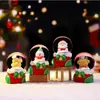 Bestseller transfronterizo: Bola de cristal de postre navideño, mini bola de agua de colores brillantes, adorno de escritorio, decoración de luz ambiental