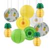 Juego de bolas de nido de abeja de flamenco amazónico, flores de papel, decoración para bodas, bolas de nido de abeja, flores de papel, suministros para fiestas de cumpleaños