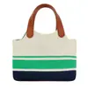 Fábrica de bolsos personalizados, bolso tejido verde para mujer, bolso de hombro mini de cuero de alta gama para verano con bolso de mano a juego