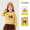 Novidades 15% de DescontoMoletom com Forro de Fleece Família Dudu Inverno Crianças Top Engrossado Roupas de Meninas Tesouro Quente