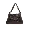 Bolso de Mano con Lentejuelas de Moda para Mujer 2026 Nuevo Estilo Coreano Simple Bolso de Hombro para la Noche Bolso Cruzado Ligero de Alto Valor