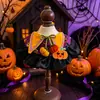 Disfraz de Halloween para mascota: cabeza de calabaza de gato, collar divertido y babero para perros, osos de peluche y perros pequeños a medianos