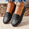 Mocasines Planos de Nuevo Estilo Transfronterizos, Zapatos Casuales Ligeros para Todas las Estaciones, Zapatos de Deslizamiento Modernos para Mujer, Zapatos de Vestir de Punta Redonda para Mujer