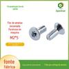 Parafuso de fio de máquina de ranhura torx escareada de aço carbono Conexão de equipamento mecânico Parafuso de mão de fixação Fonte Fabricante Atacado