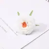 Cabeza de Flor de Camelia Artificial, Flor de Camelia de Tela, Caja de Regalo para Ramillete de Boda, Accesorio de Ropa DIY, Flor Falsa