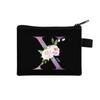 Nuevo Monedero Digital de Flores 26 Bolsa para Monedas Estampada Conveniente para Niños Bolsa para Llaves de Moda Bolsa para Almacenamiento de Identificación