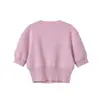 Cardigan Corto de Punto Casual Elegante de Moda Nuevo Estilo Europeo y Americano Transfronterizo para Mujer al por Mayor 1822104