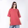 Camiseta Unisex de Algodón Puro Pesado Estilo Americano, Corte Holgado, Manga Corta, Lavada Vintage, Estilo Nuevo, Personalizable, 280G