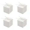 Caja de Dulces Cuadrada Estilo Europeo Transfronterizo Nueva 5*5*5cm Caja de Papel Kraft Retro DIY Caja de Favores para Fiesta Caja de Dulces para Boda