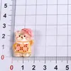 Falda Cuadros Creativa Conejito Animales Lindos Oso de Peluche Hecho a Mano DIY Pegamento de Crema Resina Pequeños Accesorios Adornos Paquete de Materiales