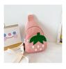 Bolsa Infantil Nova Doce Morango Lona Bolsa de Peito Fofa Moda Menina Pequena Bolsa a Tiracolo Viagem ao Ar Livre Bolsa de Ombro