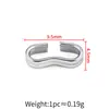 Conector de anel duplo em forma de oito de aço inoxidável, acessório para joias DIY para fazer colares e pulseiras, fecho decorativo versátil