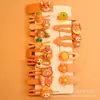 Conjunto Fofo de Presilhas de Cabelo Infantis Desenho Animado, Presilhas de Cabelo com Formato de Flores e Animais Meninas, Acessórios de Cabelo para Estudantes Atacado