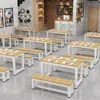 Mesas y Sillas para Restaurantes de Comida Rápida y Snacks, Comedor Sencillo, Restaurante, Tienda de Fideos, Hotel, Mesa de Comedor Rectangular, Fabricante de Mesas Redondas