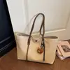Bolso Tote de Lona Grande de Capacidad Nuevo Retro Otoño e Invierno 2026 para Mujer, Bolso de Moda Versátil para el Trabajo