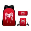 Mochila de liberación rápida transfronteriza de Spider-Man Set de tres piezas Dibujos animados para estudiante de primaria Mochila Escolar Mochila