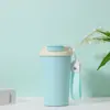 Taza de lirio del valle de alto valor, taza aislada de acero inoxidable 316, adecuada para uso en el hogar y la oficina, con correa para llevar, taza de café, taza de agua personalizable para regalo.