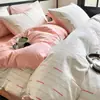 Conjunto de Quatro Peças Capa de Edredom de Fio de Algodão Puro Camada Tripla Classe A Peça Única de Algodão Puro 150X200X230Cm Capa de Edredom Duplo Lençóis de Cama Peça Única