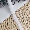 Fábrica de Origen Adorno de Encaje Elástico de 1.2 cm Encaje de Borde Fruncido de un Solo Lado para Ropa y Decoración de Textiles para el Hogar