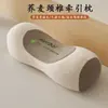 Travesseiro Cervical de Trigo Sarraceno, Travesseiro para Coluna Cervical, Travesseiro de Dormir, Travesseiro Cilíndrico Doméstico para Adulto Solteiro, Enchimento de Casca de Trigo Sarraceno, Cuidados com a Saúde