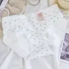 Calcinha Triangular Estampada Floral de Algodão Puro para Meninas com Cintura Alta Elástica, Estudante, Absorvente de Umidade, Acabamento em Renda, Antibacteriana, Amiga da Pele, Confortável, para Mulheres