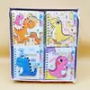 Caderno Intercalado Criativo Novo Estilo Minecraft com Páginas Coloridas de Desenho Animado e Páginas Pautadas, Material Escolar
