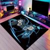 Nueva Alfombra de Consola de Videojuegos Cyberpunk de Gama Alta para Sala de Computadoras, Cafetería de Internet, Sala de E-Sports, Dormitorio, Alfombrilla de Piso Creativa Genial