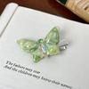 Duowei Jewelry Super Hada Horquilla de Mariposa Tridimensional Sentido Avanzado Diamante Cuerda para el Cabello Anillo para el Cabello Cola de Caballo Alta Clip para Cabello Versátil