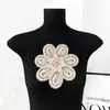 Camisa Tricô Feminina Nova Primavera e Outono com Renda Floral Bordada Pesada, Camisola, Jaqueta, Acessórios para Bolsa