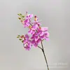 Flor Artificial Mini Phalaenopsis de 2 Púas Modelo Casa Decoración del Hogar Arreglo Floral de Boda Diseño de Paisajismo Fábrica Venta al por Mayor
