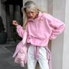 Otoño e Invierno Europeo y Americano Estilo Nuevo Lana de Cordero Holgada Cuello Solapa Sudadera con Capucha 2026 Moda Venta al por Mayor Transfronteriza Forro Polar Ropa de Mujer