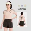Maiô Feminino Kaiyanyuan Novo Maiô de Verão Secagem Rápida Amigo da Pele Maiô de Nylon Maiô de Manga Curta para Estudante